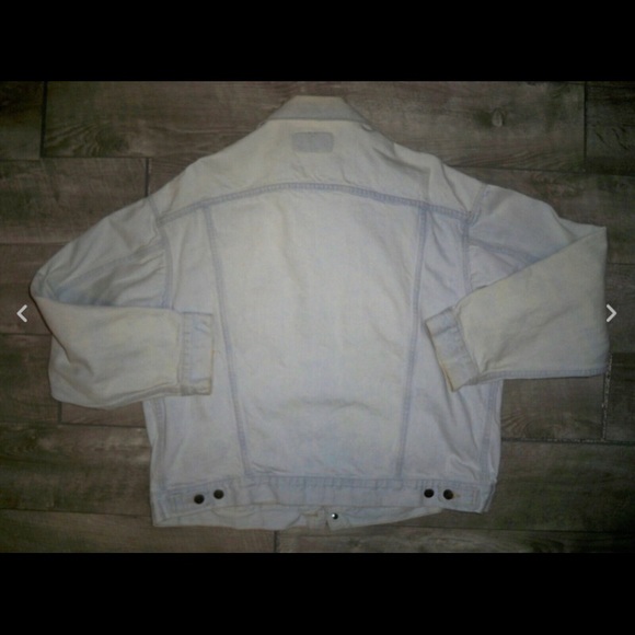 Vtg Levi’s Red Tag Denim Chore Trucker Jean Jacket Trucker Fits Like A Large - Picture 10 of 11